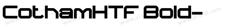 CothamHTF Bold字体转换